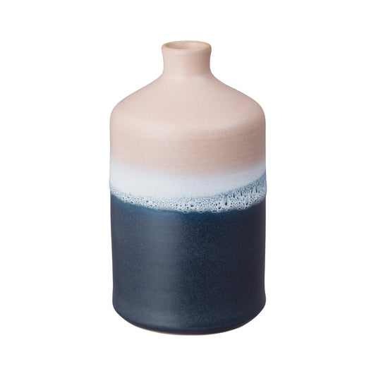 Dai Denby Stoneware Mineral Blush Large Bottle Vase (Boxed) - Made In England