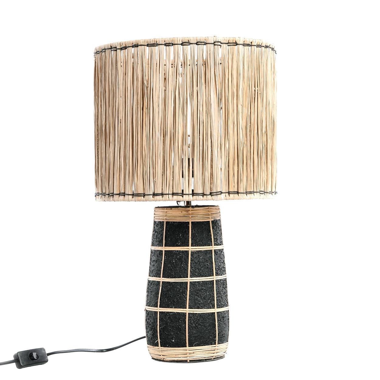 Zurana Skiathos Table Lamp - Natural Black