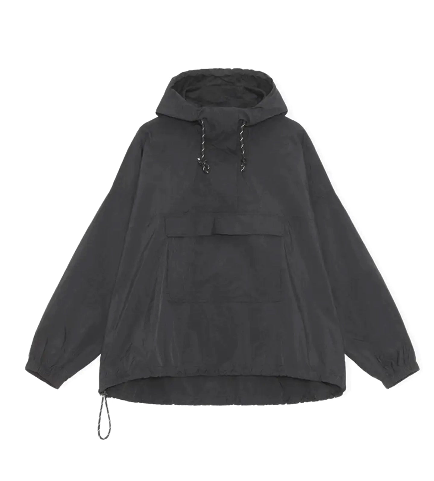 Autumn Coast Anorak Jacket - Black - 100% recycled polyester