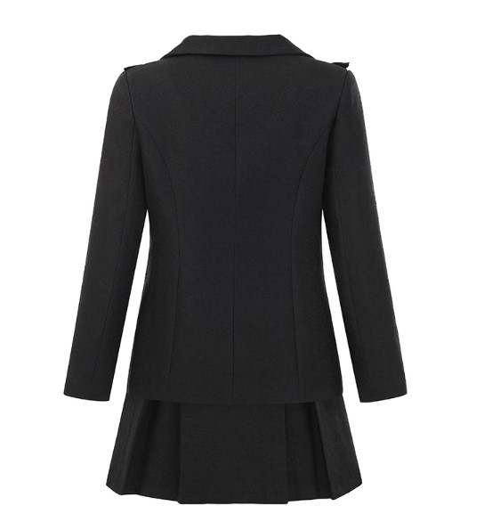 Kucho Black Frill Skirt Suit