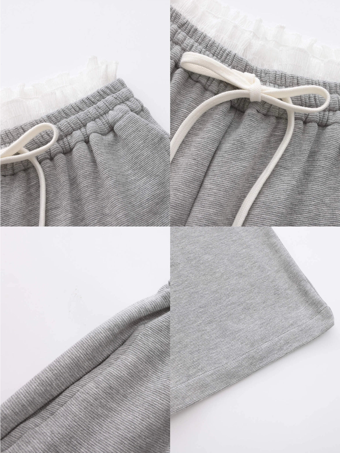 Alleana Casual Joggers with Lace Waistband