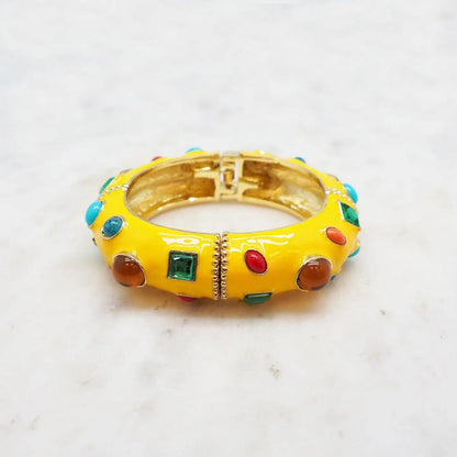 Kucho Mustard Planet - Yellow Bangle - Made in France