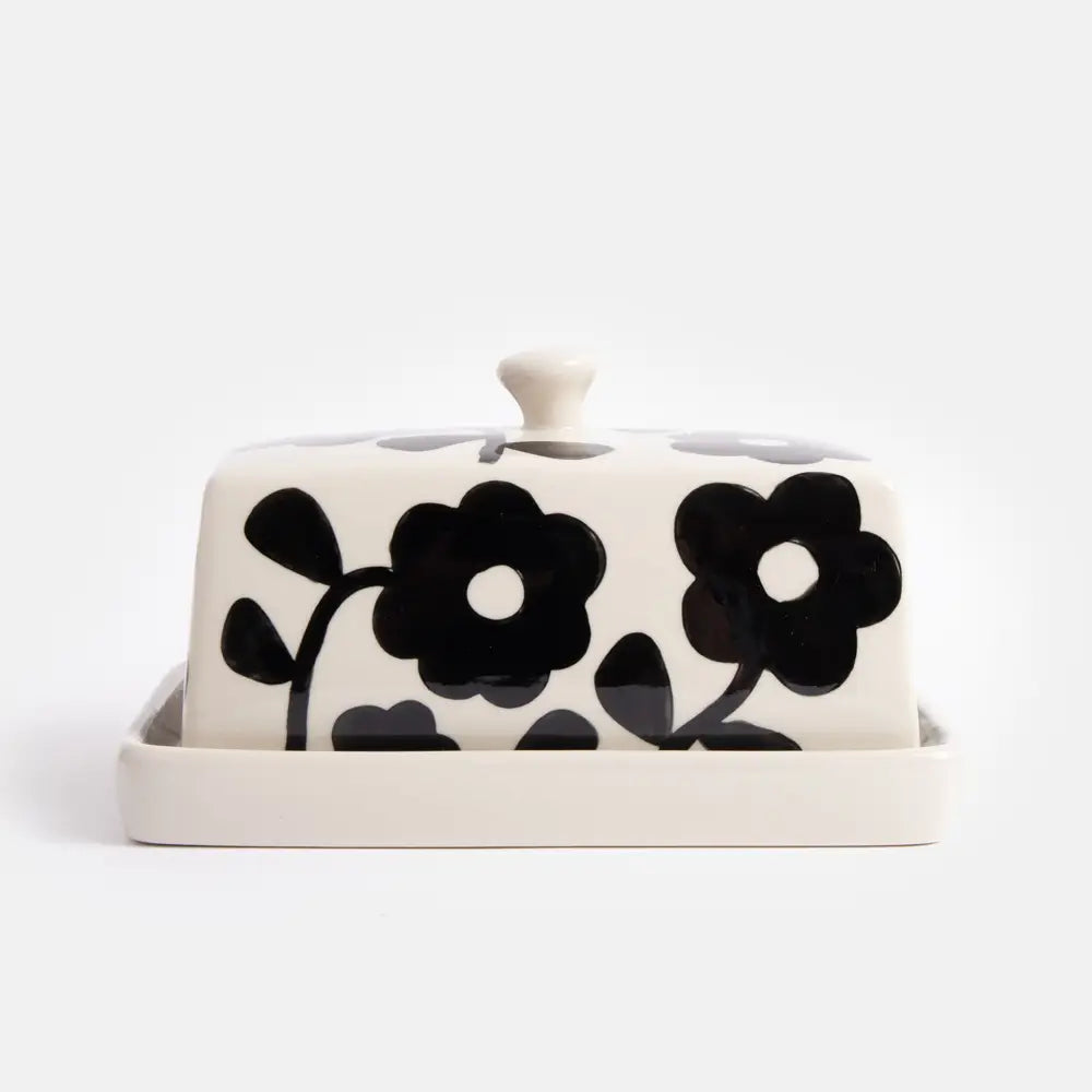 Brigita Mono Flower Butter Dish