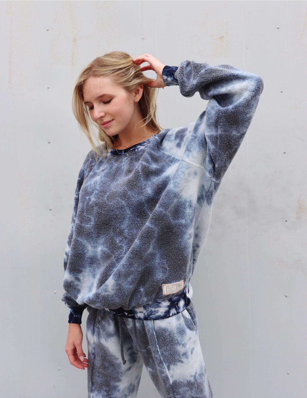 Allair Plush Crewneck Pullover - Tie Dye - Made in USA