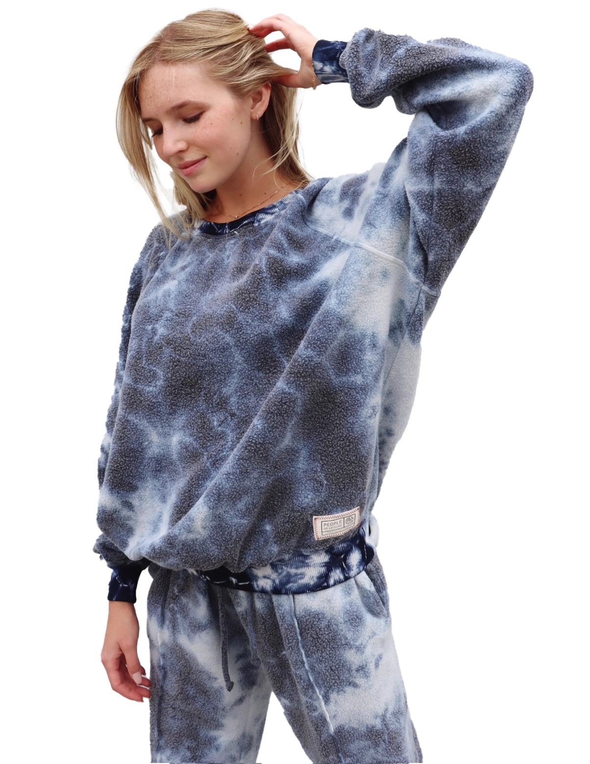 Allair Plush Crewneck Pullover - Tie Dye - Made in USA