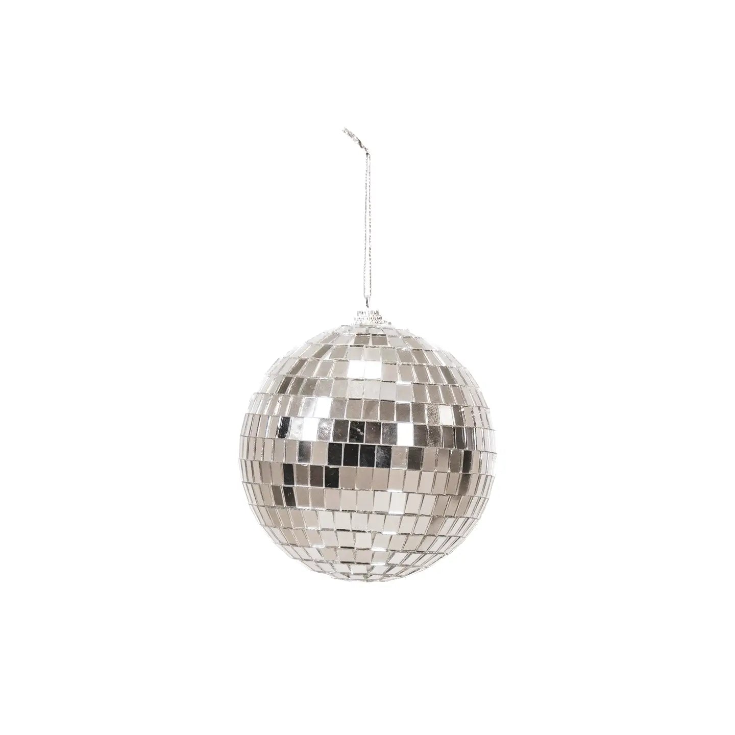 All Disco Ball - Xmas Ornament - Glass - Silver - 10x10x10cm