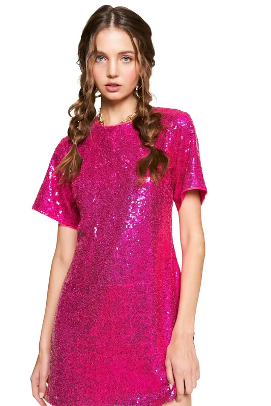 Kucho Pink Intense Techno Dress