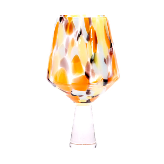 Kucho Black / White, Orange, Yellow Gin Glass