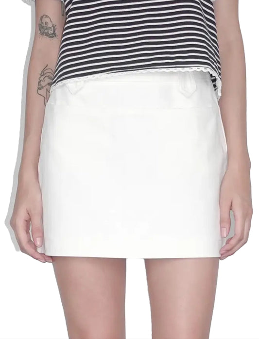 Blane A-Line Denim Mini Skirt