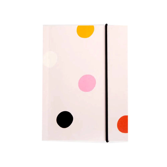 Kucho Black / Pale Pink Dotty Small Chunky Notebook