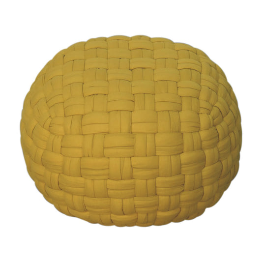 Zurana Mustard Tube Pouffe