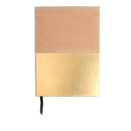 Brogan Kraft/Gold Small Casebound Notebook