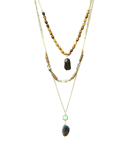 Kucho Black Stone Triple chain