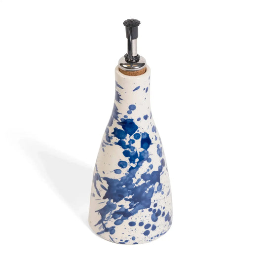 Dais Olive Oil Drizzler Blue Splatter - Handmade In Spain