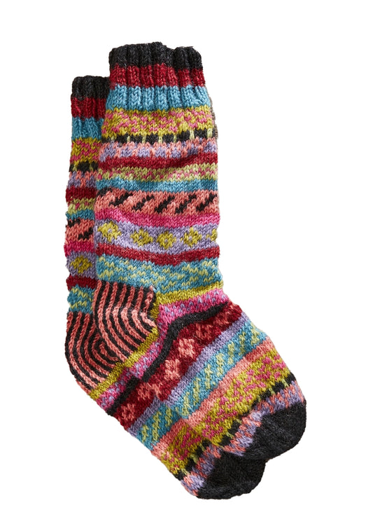 Anja  Fair Isle Socks - Ishya Multi