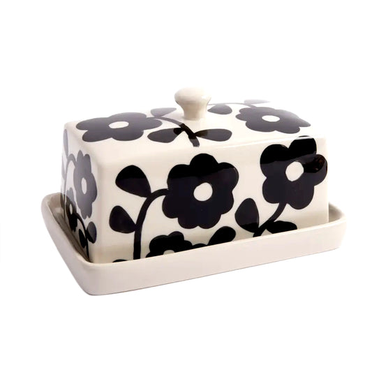 Brigita Mono Flower Butter Dish