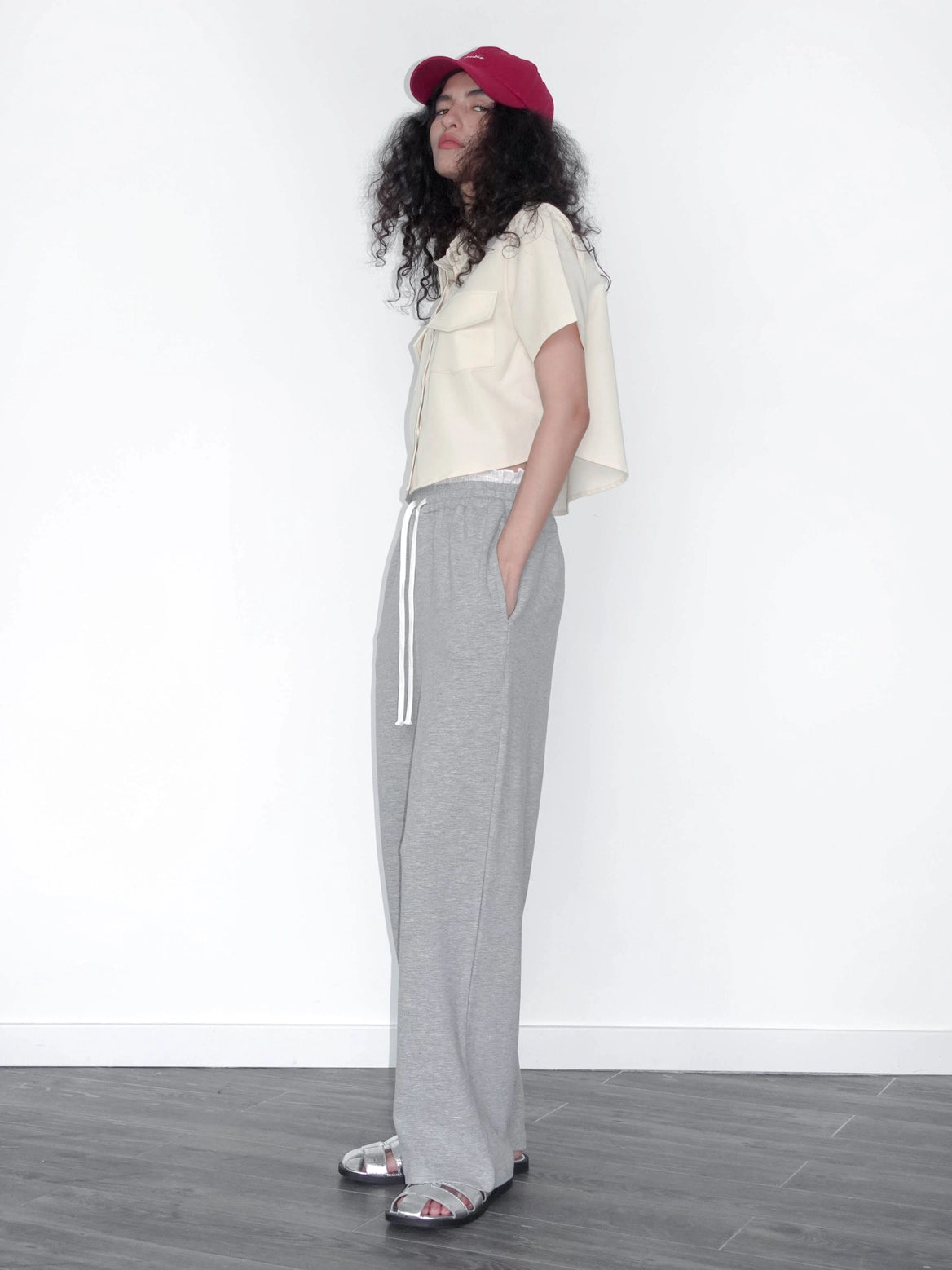 Alleana Casual Joggers with Lace Waistband