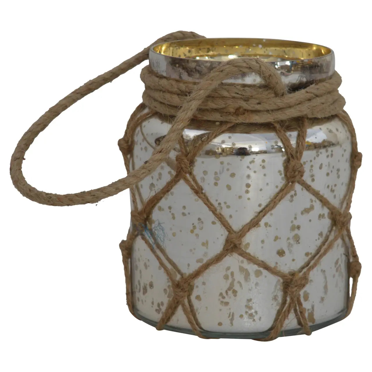 Zuzi Glass Jar Lantern with Rope