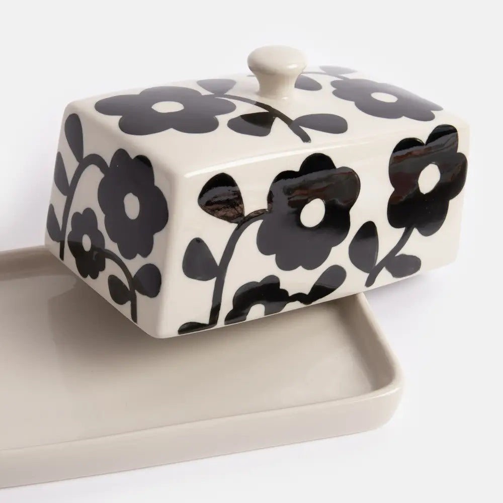 Brigita Mono Flower Butter Dish