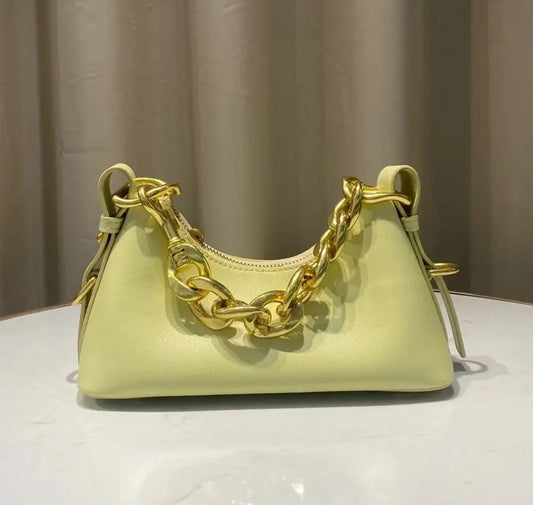 Kucho Yellow Katy Handbag - 22 x 12 x 15cm