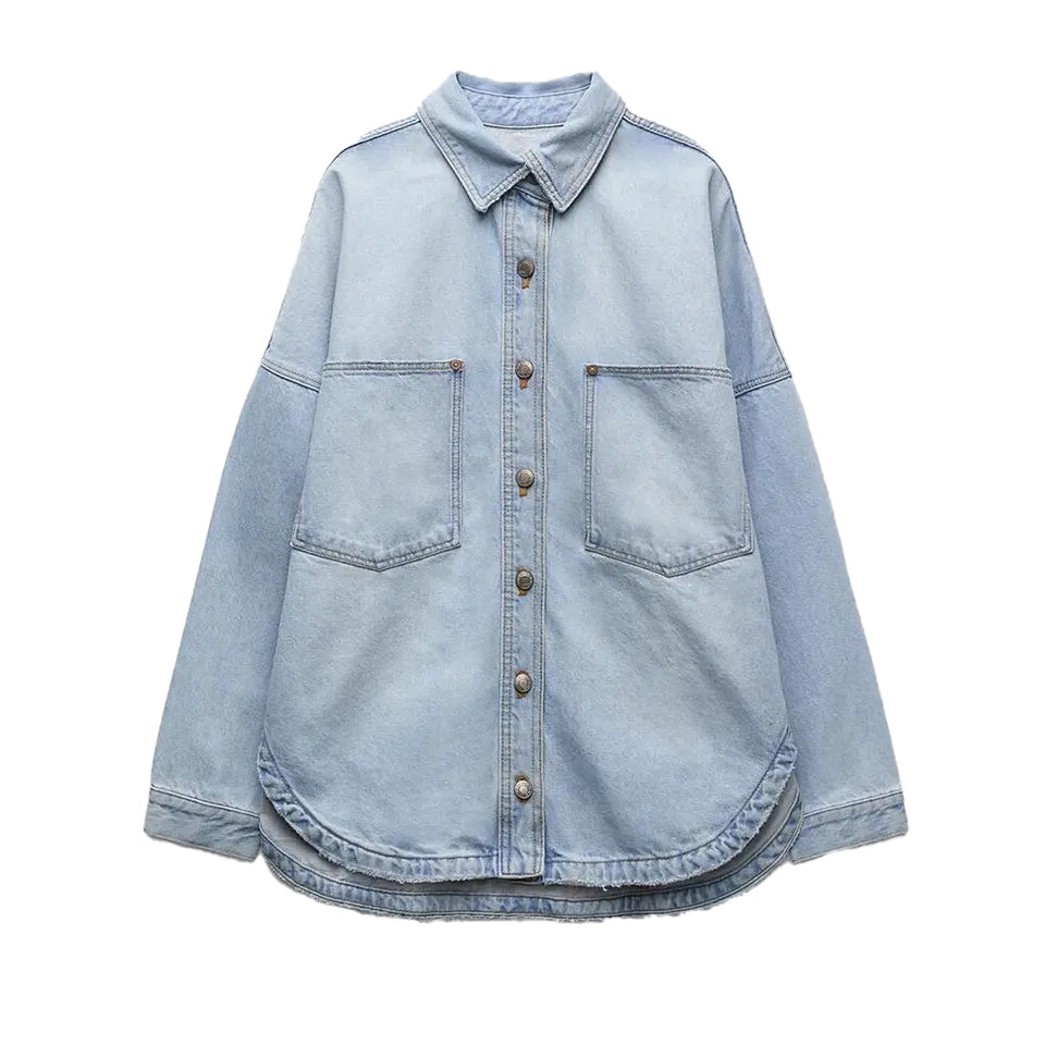 Kucho Denim Oversized Cotton Shirt