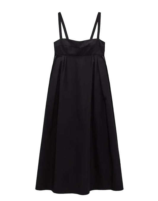 Kucho Black / White Empire Line Maxi Dress