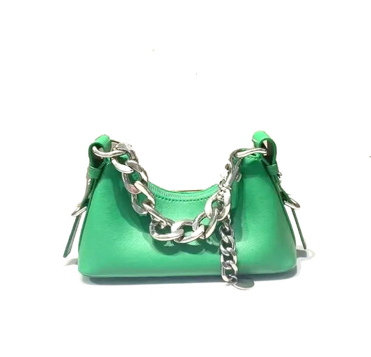 Green Katy Handbag - 22 x 12 x 15cm