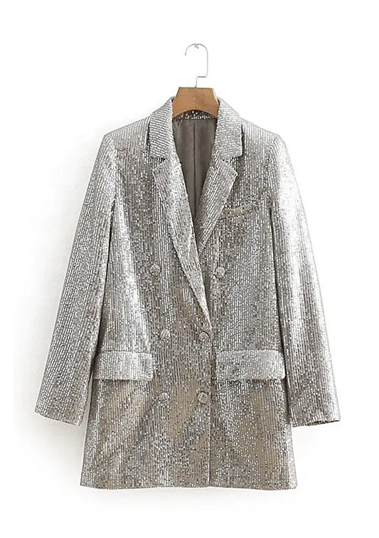 Kucho Silver Sparkle Blazer