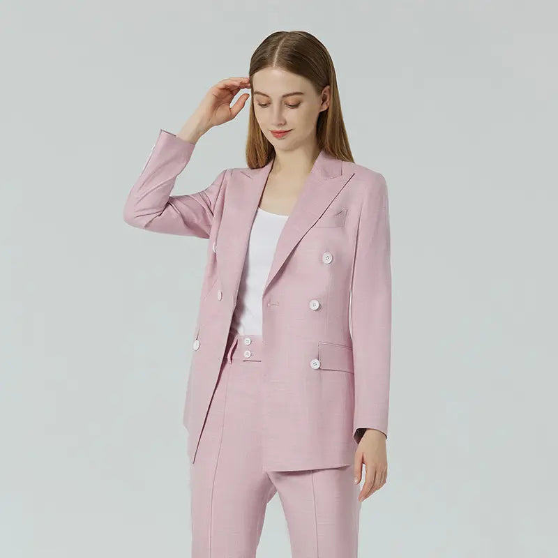 Kucho Baby Blue / Black / Pink / Mustard / Peach Slim Fit Trouser Suit