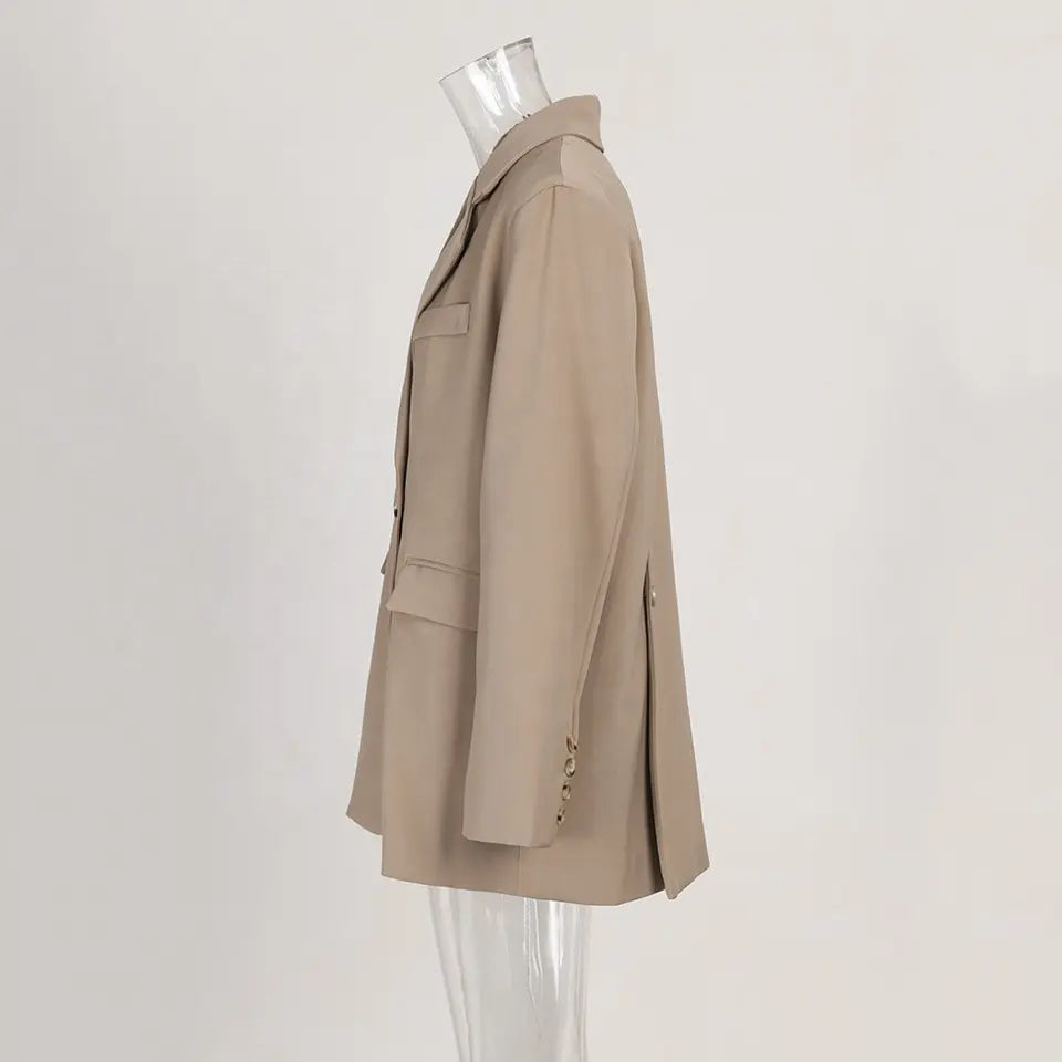 Bowie Cream / Beige Korean Tailored Jacket