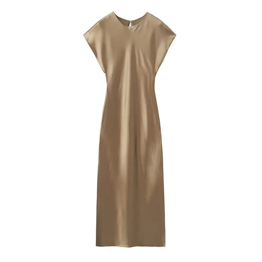 Brogan Gold Slip Dress