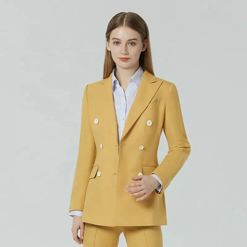 Kucho Baby Blue / Black / Pink / Mustard / Peach Slim Fit Trouser Suit