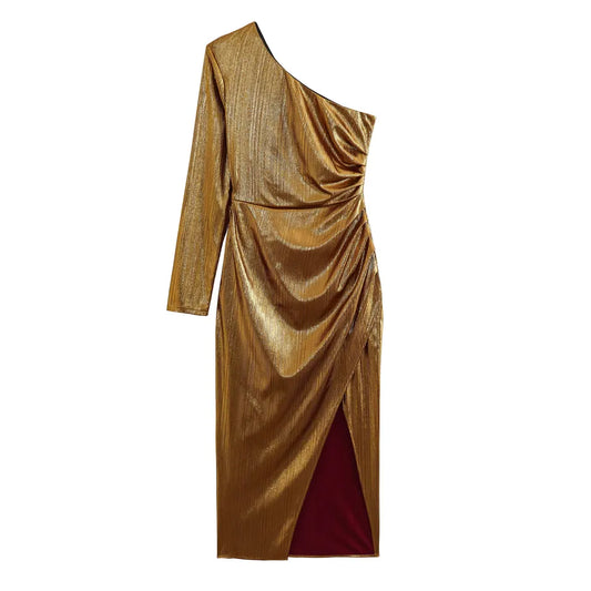 Brooklyn Gold Shimmer Dress