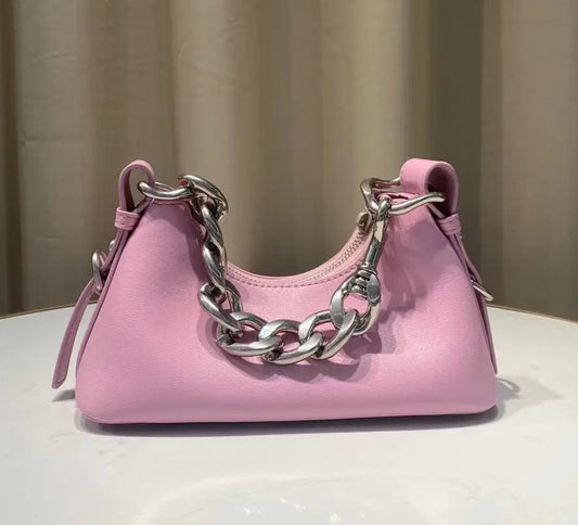 Kucho Pastel Pink Katy Handbag - 22 x 12 x 15cm