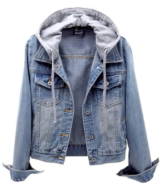 Daisy Hooded Denim Jacket