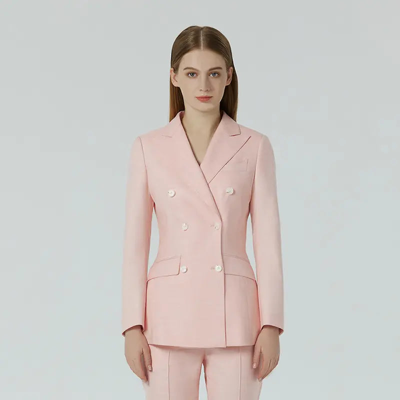 Kucho Baby Blue / Black / Pink / Mustard / Peach Slim Fit Trouser Suit