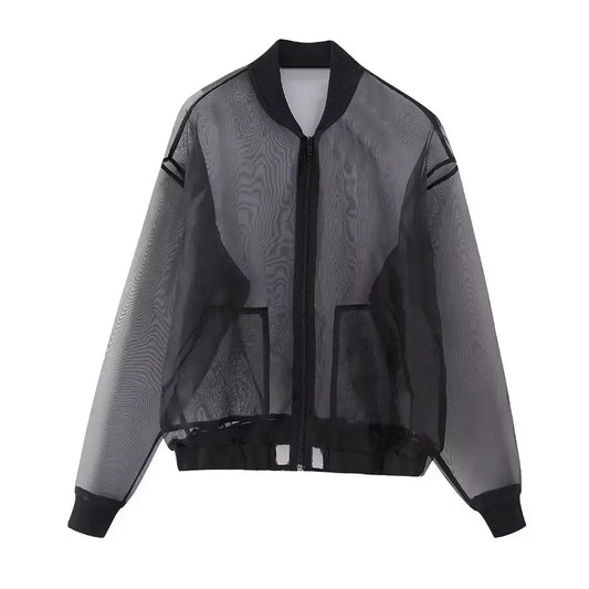 Bailey Mesh Bomber Jacket