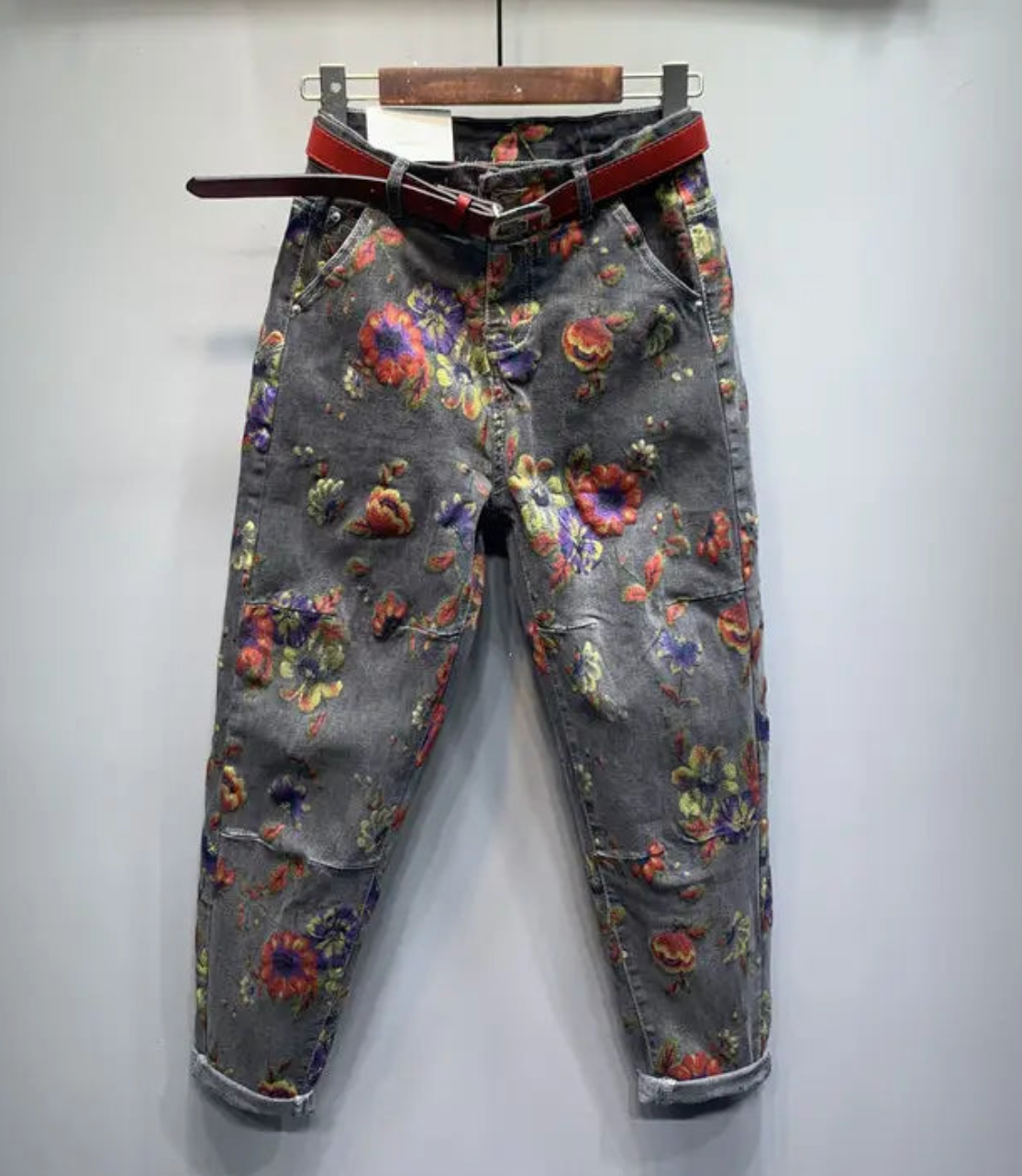 Kucho Denim Floral Jeans