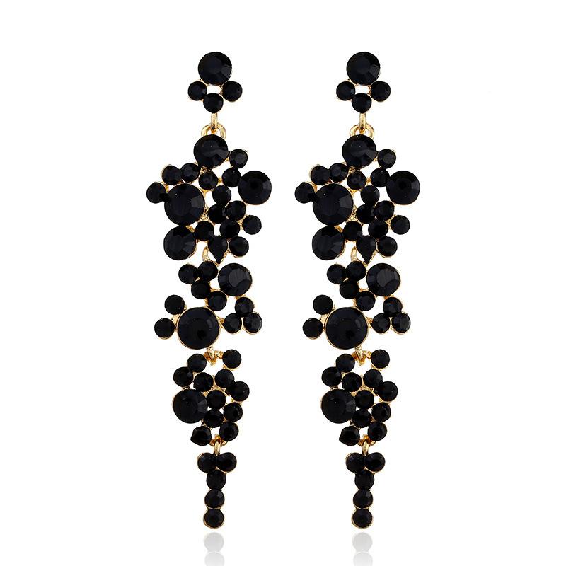 Black Cluster earrings