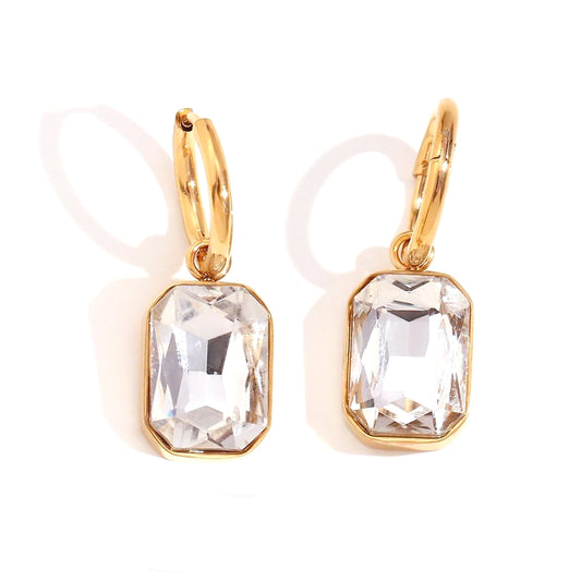 Aabasi 18k Gold Plated Glass Earrings