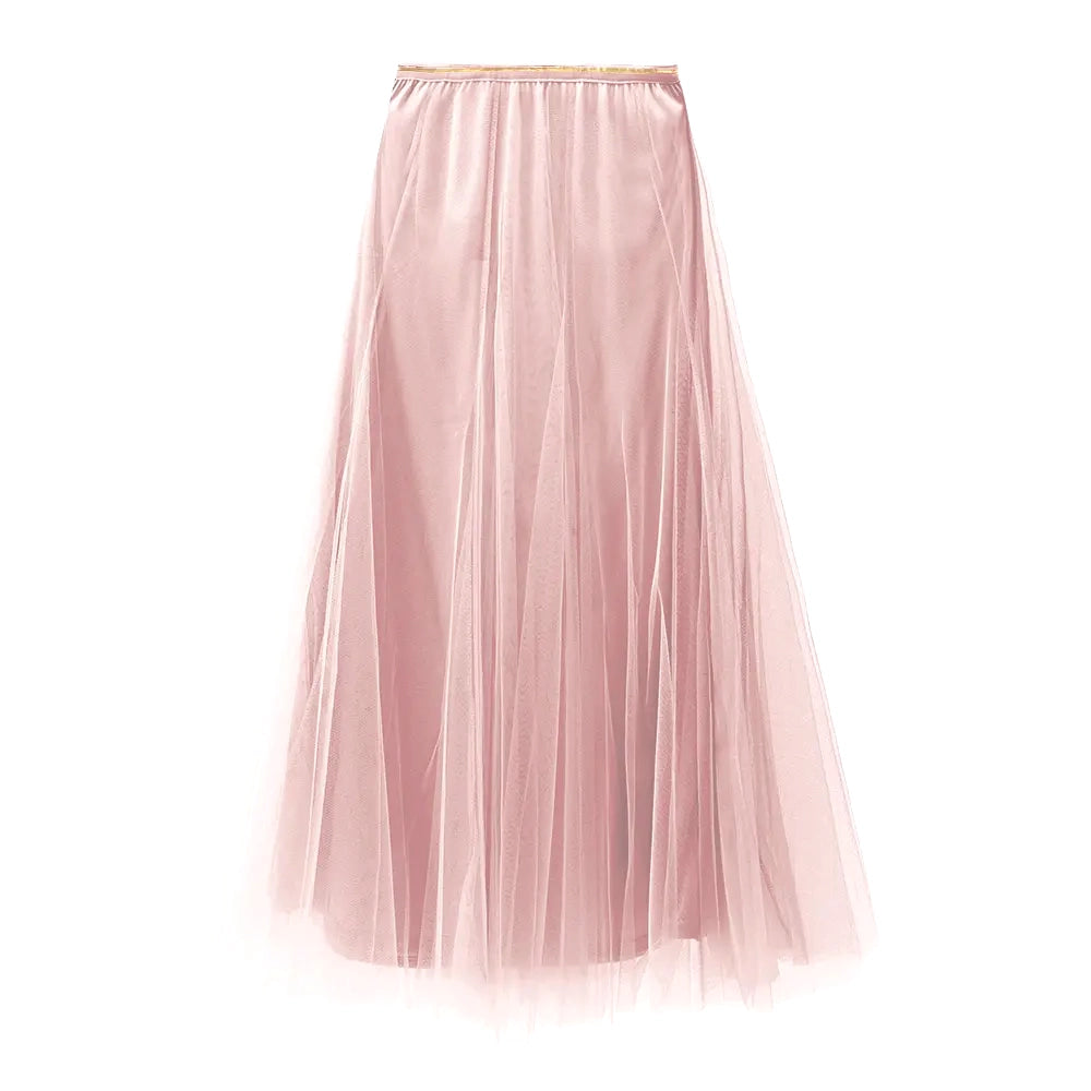 Baba - Tulle Layer Skirt in Soft Pink