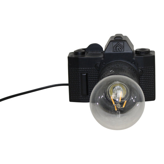 Black Camera "CLICK' Lamp - 15x12cm E27 fitting