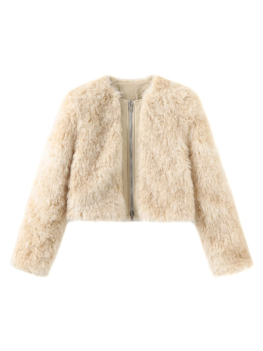 Zuamia Cropped Fur Jacket