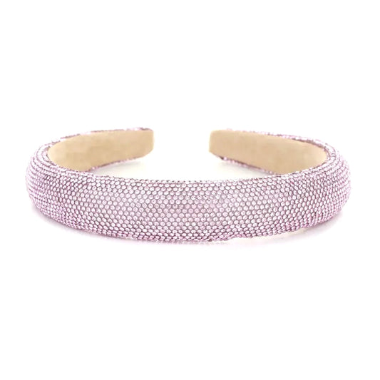 Aa Slim Crystal Hairband in Pink