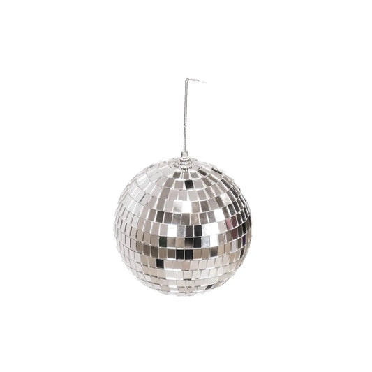 All Disco Ball - Xmas Ornament - Glass - Silver - 10x10x10cm