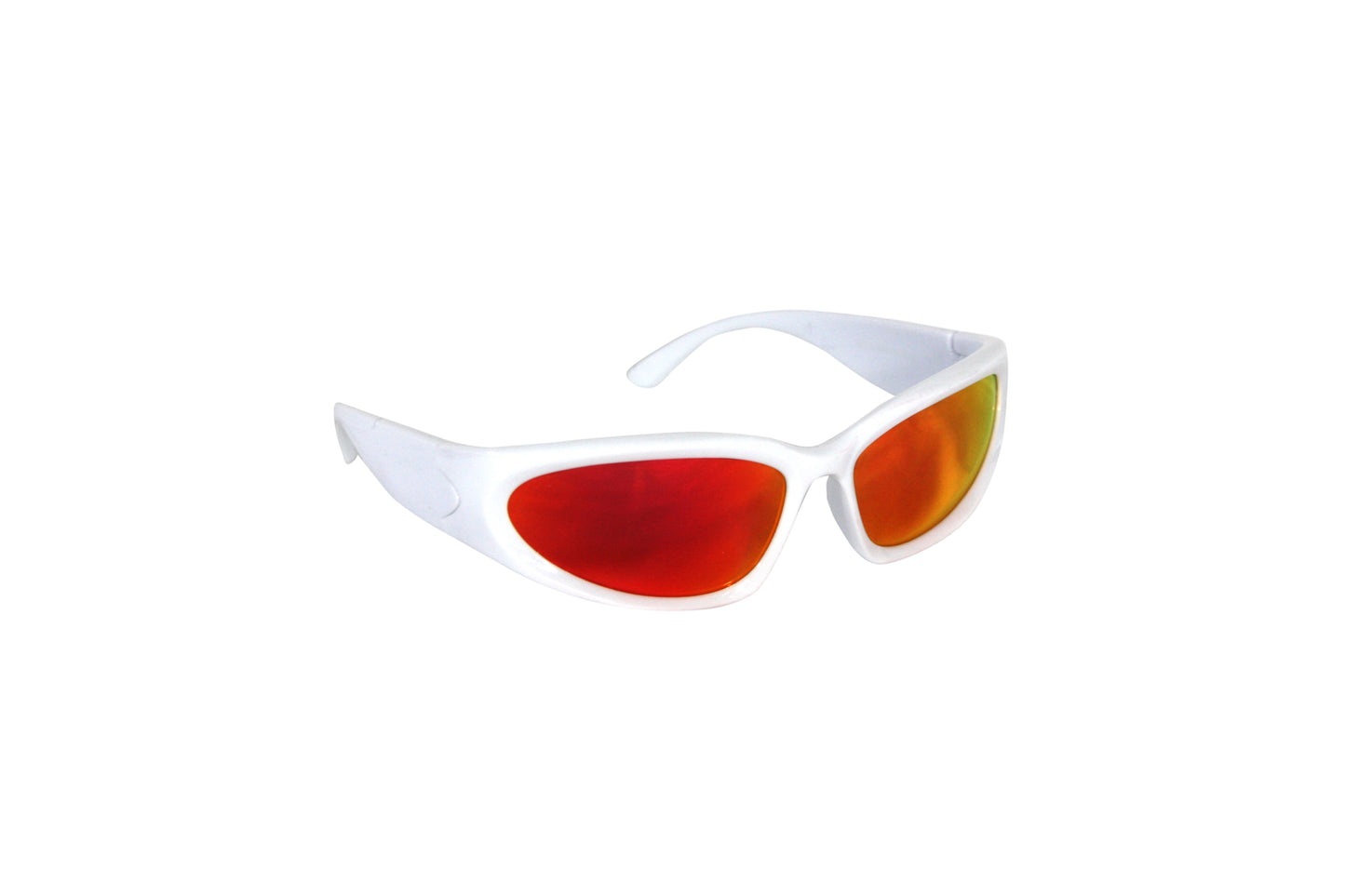 Kucho White Funky 90's Rave Sunglasses
