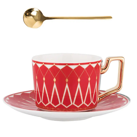 Kucho Red Moroccan Carnival Coffee Cup - 250ml