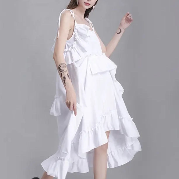 Kucho White Twister Dress