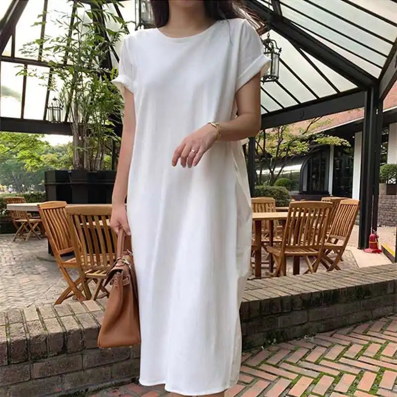 Kucho White Bow T-Shirt Dress