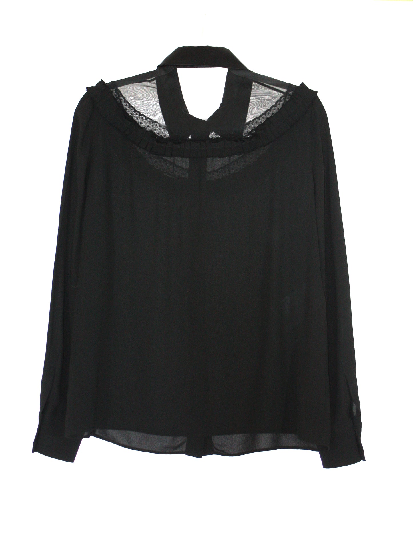 Kucho Black Miu Miu Ruffles Shirt - pre-loved